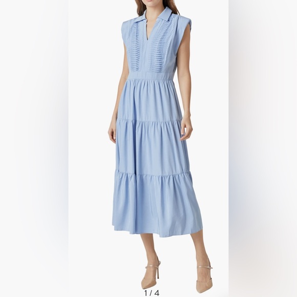 Endless Rose Light Blue Ruffled Blouse - Picture 2 of 14